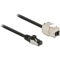 DeLOCK 87027, Tasainen, Musta, RJ-45, RJ-45, Naaras, Uros