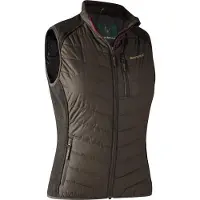 Deerhunter Lady Caroline Padded Waistcoat Brown Leaf 36