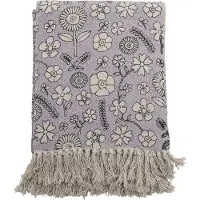 Bloomingville Salli Throw - Purple - 130X160CM