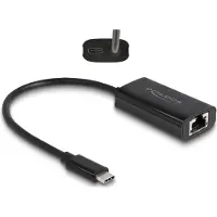 DeLOCK USB Type-C - ADAPTERI - - 61026 - Gigabit LAN - Power Delivery 100W - Valkoinen