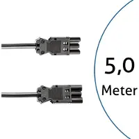 Bachmann Power cable Extension cable GST18-3 male/female, black, 5 m