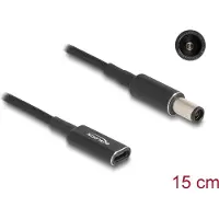 DeLOCK – Adapter cable for Laptop Charging Cable USB Type-C female to HP 7.4 x 5.0 mm male 15 cm (60032)