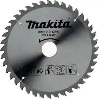 Makita Pöyrösahantetä alumiinille ; 185x2,2x30,0 mm; Z40; 5°