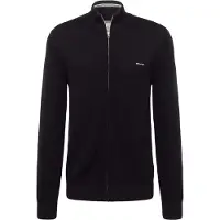 Gant Cotton Pique Zip Cardigan - Black - XXL