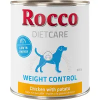 Rocco 6x800g Diet Care Weight Control kana & peruna koiran märkäruoka