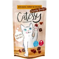 Catessy 15x65g rapeat välipalat ankka, kalkkuna & kana kissanherkku