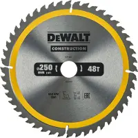 DeWalt DT1956-QZ pyörösahanterä rakennustöihin - 250 mm - 48T