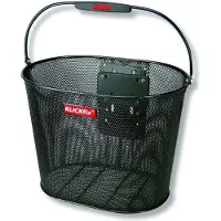 Klickfix Oval Plus EF Pyörän kori musta