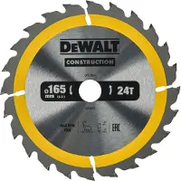 DeWalt Pyörösahanterä, 165-20 mm, 24 hammasta - DT1934-QZ