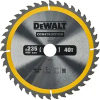 DeWalt Katkaisuterä puulle DT1955; 235x30 mm; 40T