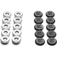 EK Water Blocks EK-Quantum Torque Plug w/Cover 10-Pack - Musta