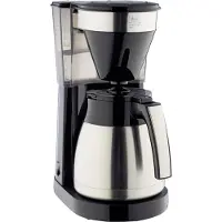 Melitta 1023-10, Suodatinkahvinkeitin, Jauhettu kahvi, 1050 W, Musta, Ruostumaton teräs