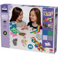 Plus plus 1200-Piece Pastel Learn To Build Super Set One Size Purppura One Size Pojat, Tytöt