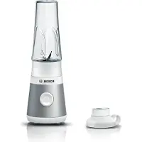 Bosch VitaPower MMB2111T, Pöydällä pidettävä tehosekoitin, 0,6 L, 0,8 m, 450 W, Hopea