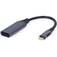 Enzo Cablexpert A-USB3C-DPF-01 video cable adapter 0.15 m USB Type-C DisplayPort Grey