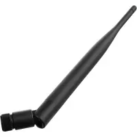 DeLOCK – WLAN 802.11 ac/a/b/g/n Antenna RP-SMA plug 4 - 5 dBi omnidirectional with tilt joint black (88393)