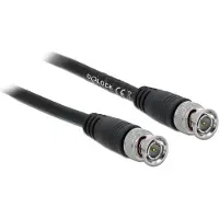 DeLOCK 80085, 10 m, BNC, BNC, Musta