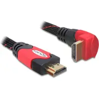 DeLOCK 2m HDMI, 2 m, HDMI-tyyppi A (vakio), HDMI-tyyppi A (vakio), 10,2 Gbit/s, Musta, Punainen (82686)