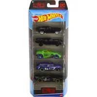 Hot Wheels Batman 5-pakkaus, 5 Batman-teemaa leluautoa 1:64 mittakaavassa (tyylit voivat vaihdella)