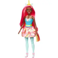 Barbie Unicorn nukke keltainen sarvi