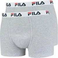 FILA Bokserishortsit meleerattu harmaa / punainen / musta / valkoinen | XL | male