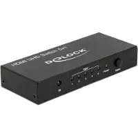 DeLOCK 18685, HDMI, Metalli, Musta, 18 Gbit/s, 600 MHz, 3840 x 2160 pikseliä