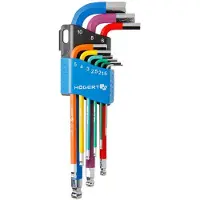 Högert Yhdistelmäavainsarja HT1W806; 1,5-10 mm; 9 kpl.