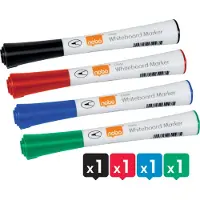 Nobo Glide Dry Marker -valkotaulukynä, 4 kpl