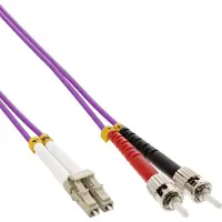 Intos InLine LC-ST, multimode 50/125µm valokuitukaapeli, pituus 2 m