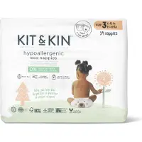 Kit & Kin Eco Nappies - White - 2(4-8KG