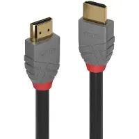 Lindy 36965, 5 m, HDMI-tyyppi A (vakio), HDMI-tyyppi A (vakio), 18 Gbit/s, Musta, Harmaa