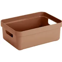 Sunware Avoin säilytyslaatikko 9 l, Sigma, Terrakotta
