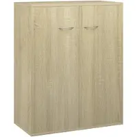 vidaXL Senkki Sonoma-tammi 60x30x75 cm lastulevy
