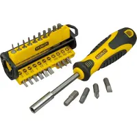 Stanley STHT0-70885 magneettinen bittikahva-ruuvimeisselisetti - 34 osaa