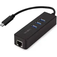 Logilink 3-porttinen USB-C-keskitin Gigabit RJ45