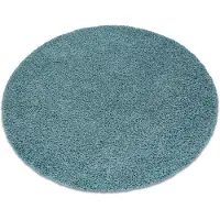 Rugsx Matto soffi pyörä shaggy 5cm sininen