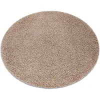 Rugsx Matto soffi pyörä shaggy 5cm beige
