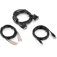 Trendnet TK-CD10, 3 m, USB, USB, DVI-I, musta, 500 g