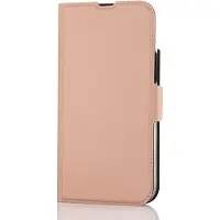 Wave Book Case MagSafe suojakotelo iPhone 15 Plus ruusukulta