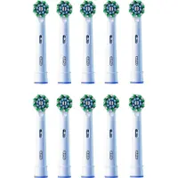 Braun Oral-B CrossAction 10 kpl -vaihtoharjaspäät, Valkoinen