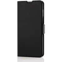 Wave BookCase -suojakotelo, Motorola Moto G54, musta