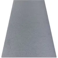 Rugsx Alfombra con refuerzo de goma RUMBA 1809 un solo color mezcla gris 200x350 cm