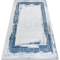 Rugsx Andre 1213 matto kreikkalainen vintage liukumaton - valkoinen / sininen