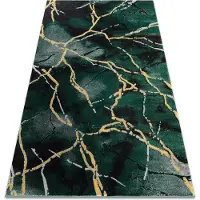 Rugsx Matto emerald yksinomainen 1018 glamouria, tyylikäs marmori pullon vihreä / k
