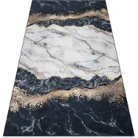Rugsx Andre 1124 matto marmori liukumaton - musta