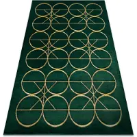 Rugsx Matto emerald yksinomainen 1010 glamouria, tyylikäs pyöreät pullon vihreä /