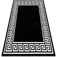 Rugsx Alfombra BCF Morad GREK griego - negro 160x220 cm