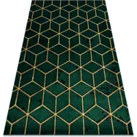 Rugsx Matto emerald yksinomainen 1014 glamouria, tyylikäs kuutio pullon vihreä / ku