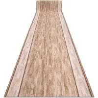 Rugsx Alfombra de pasillo con refuerzo de goma RAMA beige 100cm 100x380 cm