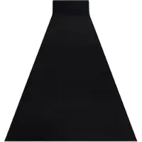 Rugsx Kumipäällysteinen päällyste rumba musta 100 cm
